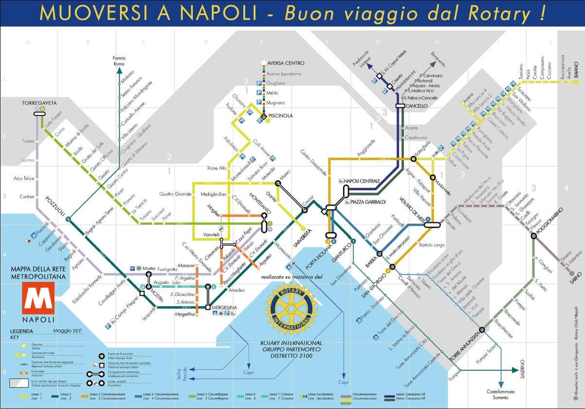 napoli ya italia metro ramani